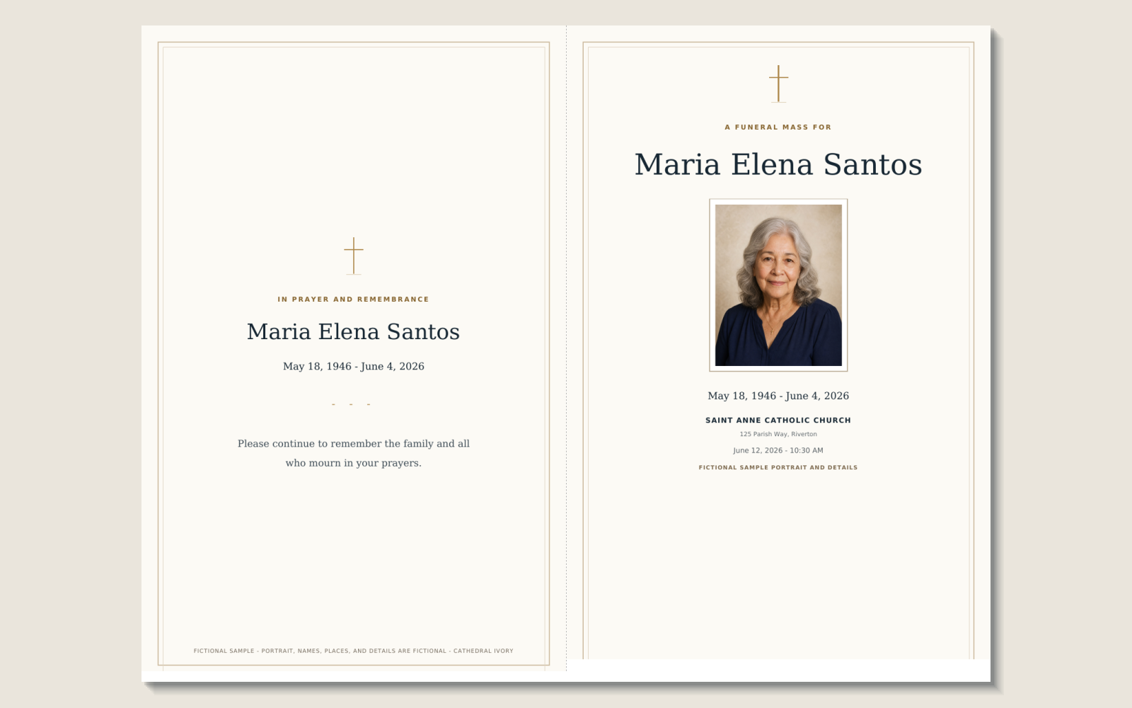 Home-print booklet pages arranged for double-sided folding